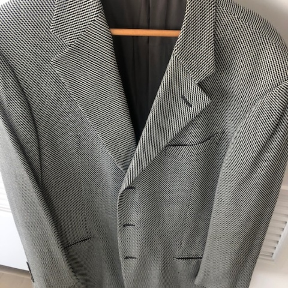 COPY - Armani Collezini Grey and White Sharp Sporting 44